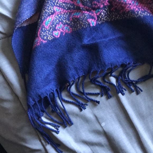 COPY - MixIt JCP multi paisley one size poncho - Picture 4 of 8